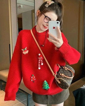 Wears outside bottoming shirt knitted sweater for women