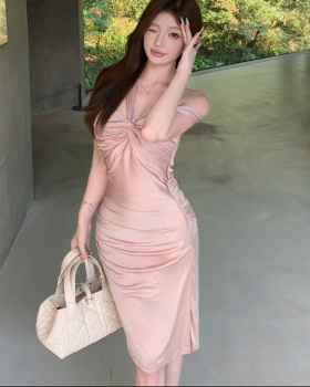 Temperament dress pinched waist formal dress for women