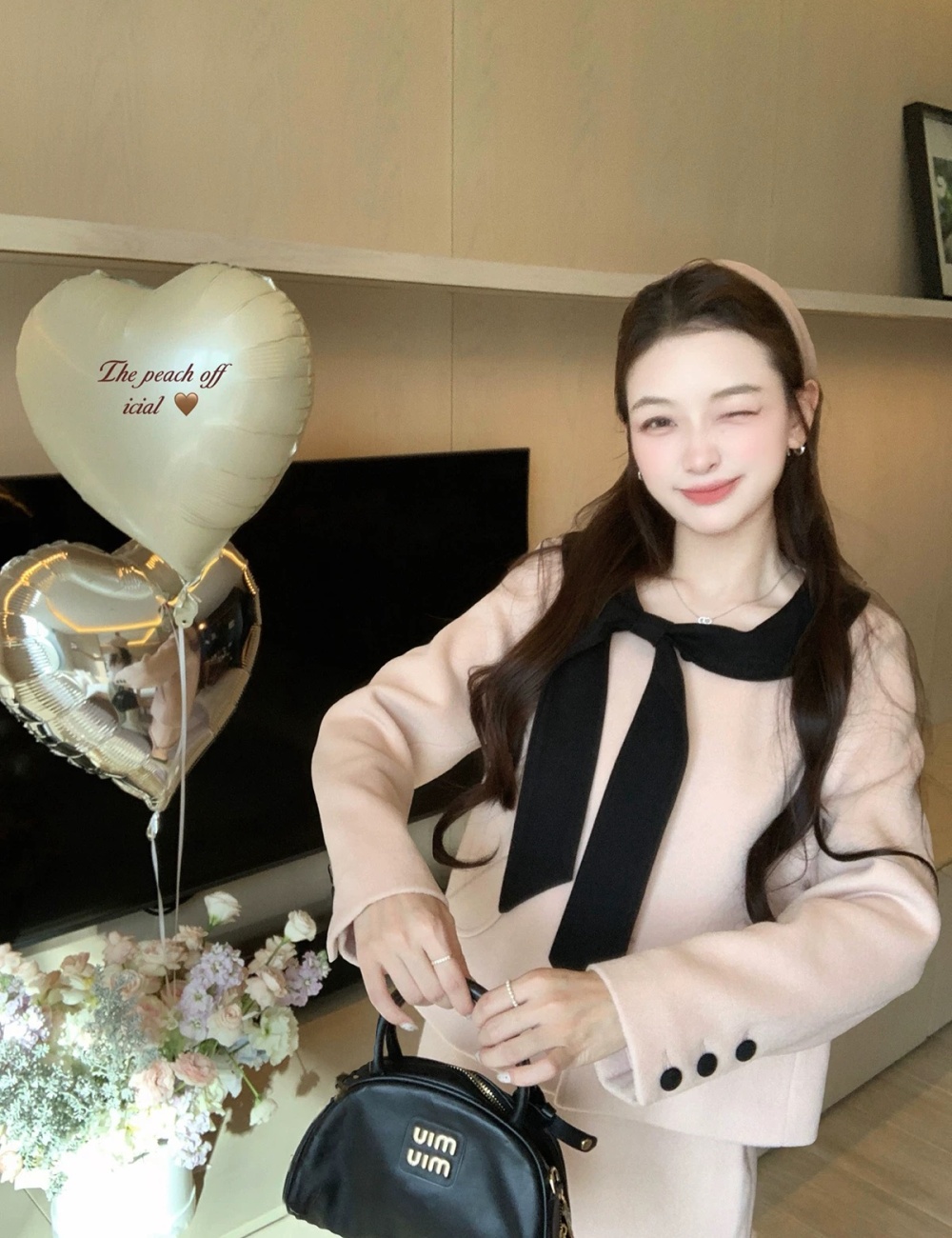 Chanelstyle college skirt woolen overcoat a set