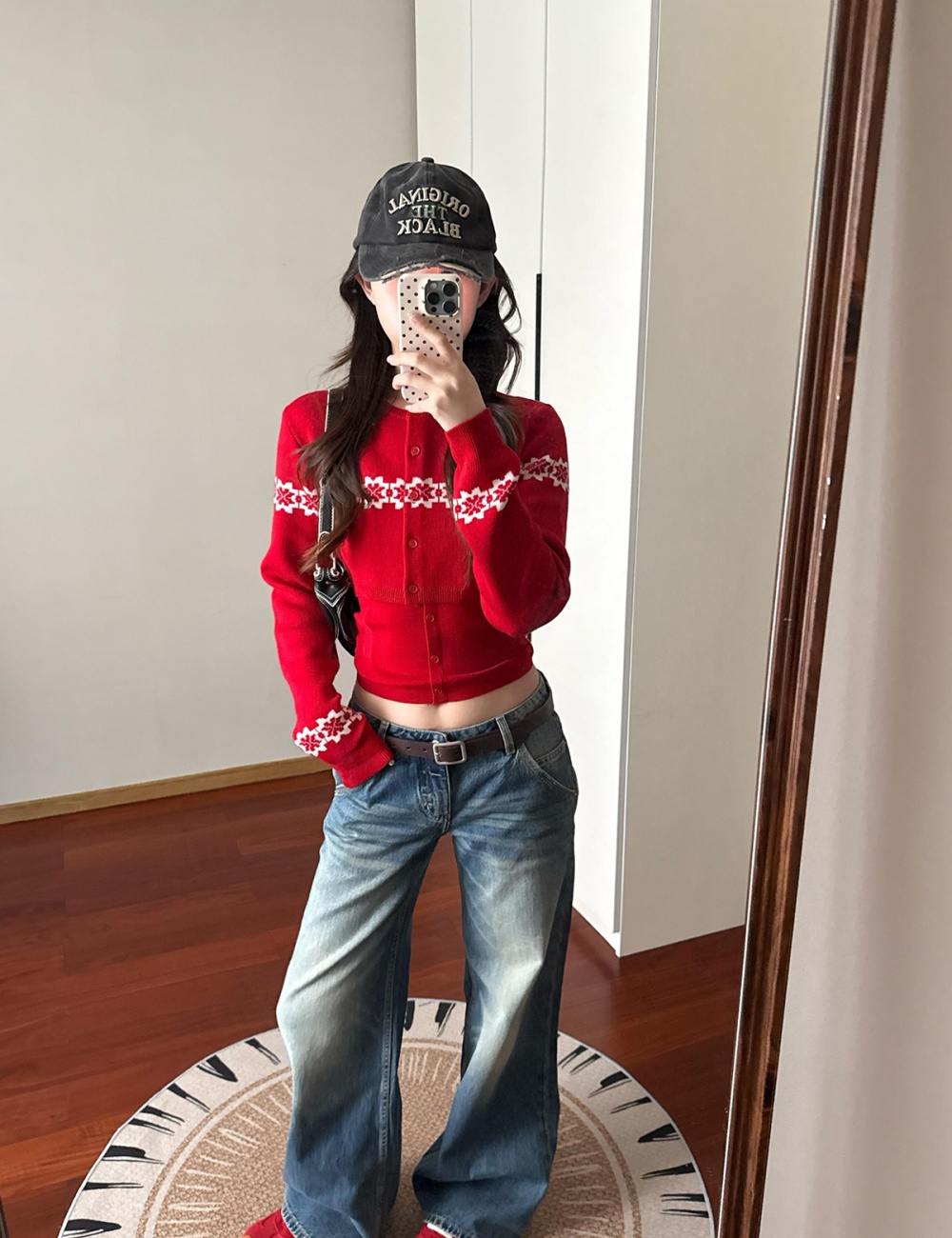 Frenum slim vest sling knitted cardigan 2pcs set