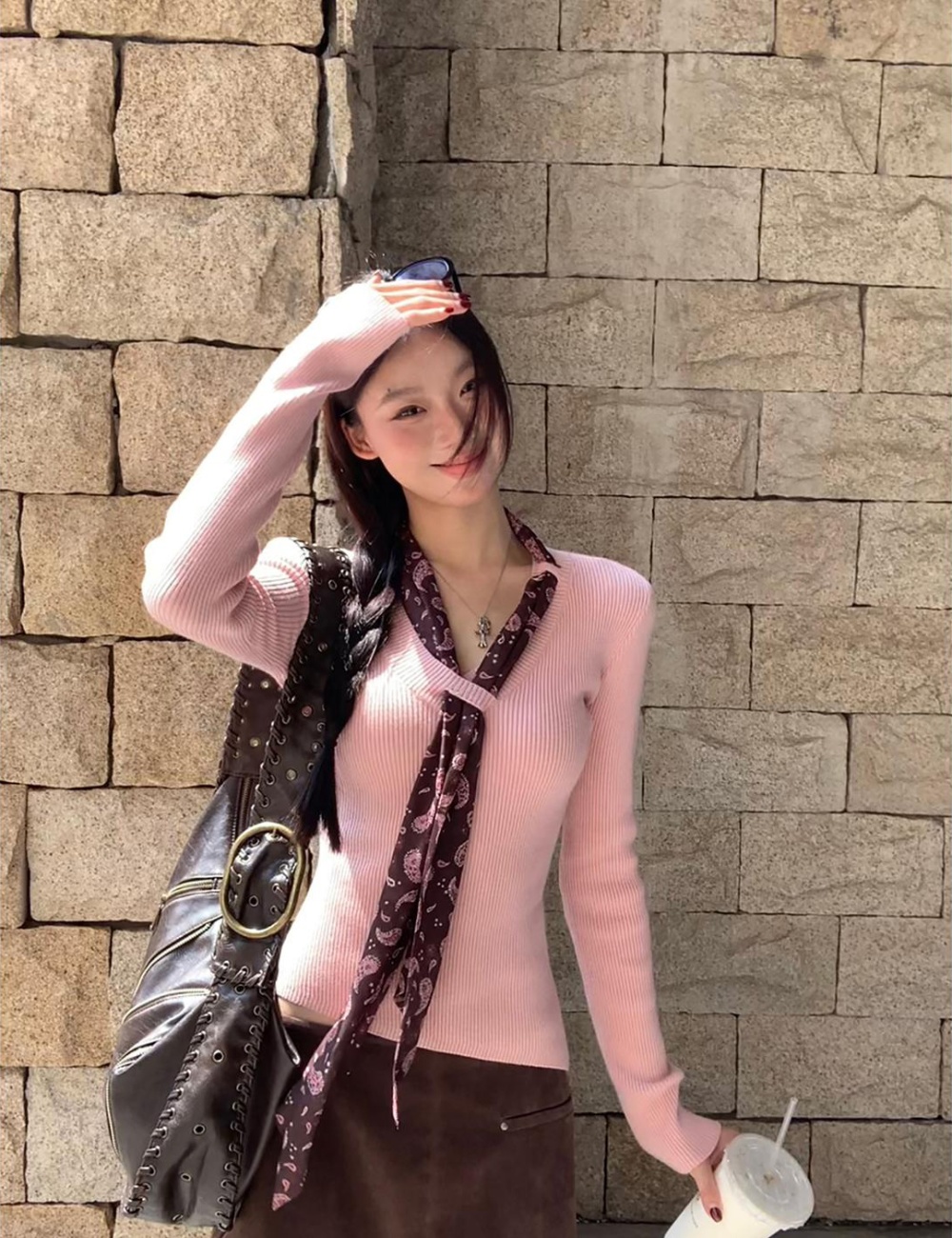 Winter tender sweater temperament Korean style scarves