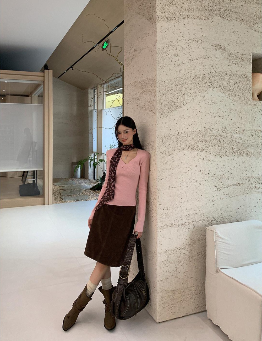 Winter tender sweater temperament Korean style scarves