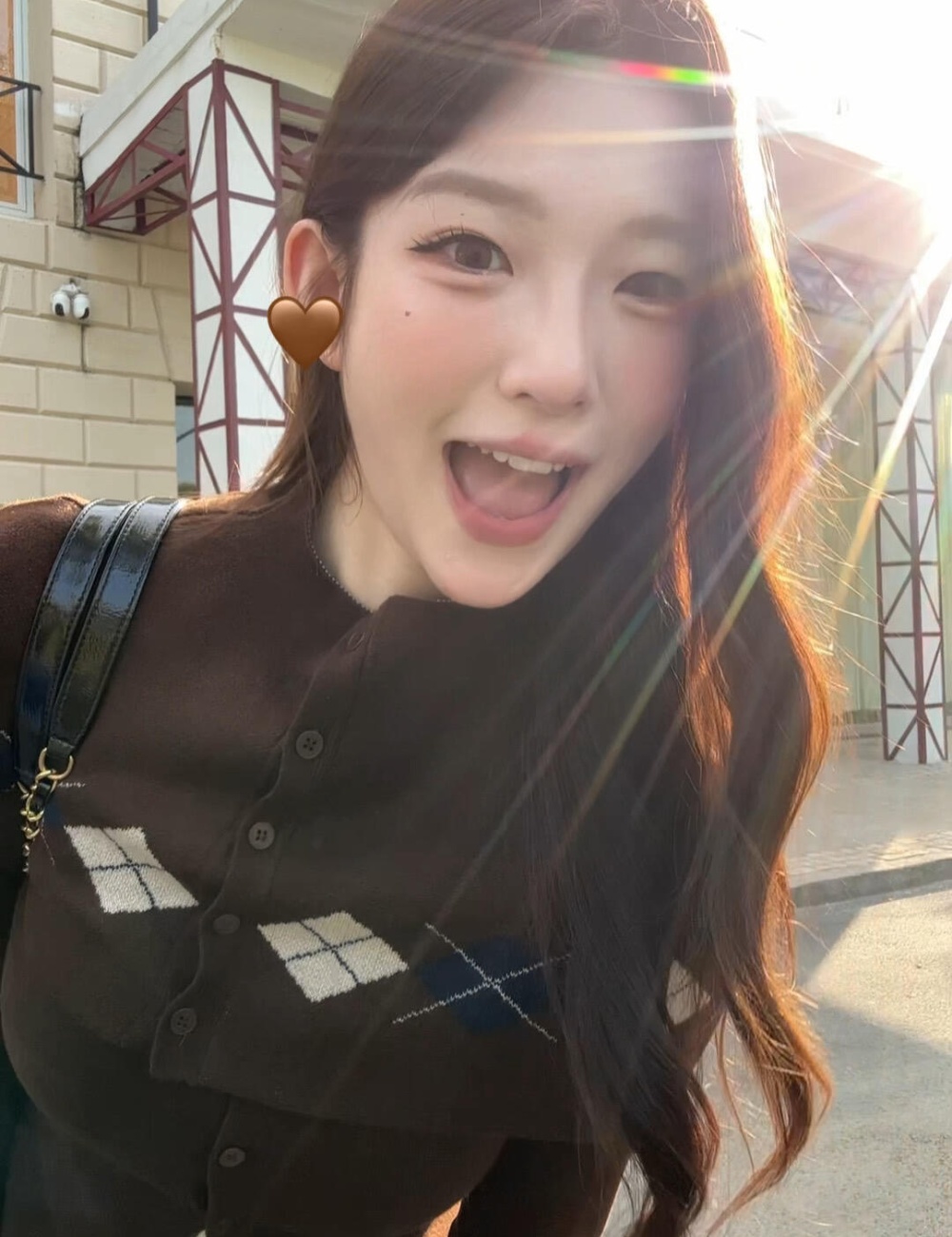 Autumn long sleeve shawl plaid coat a set