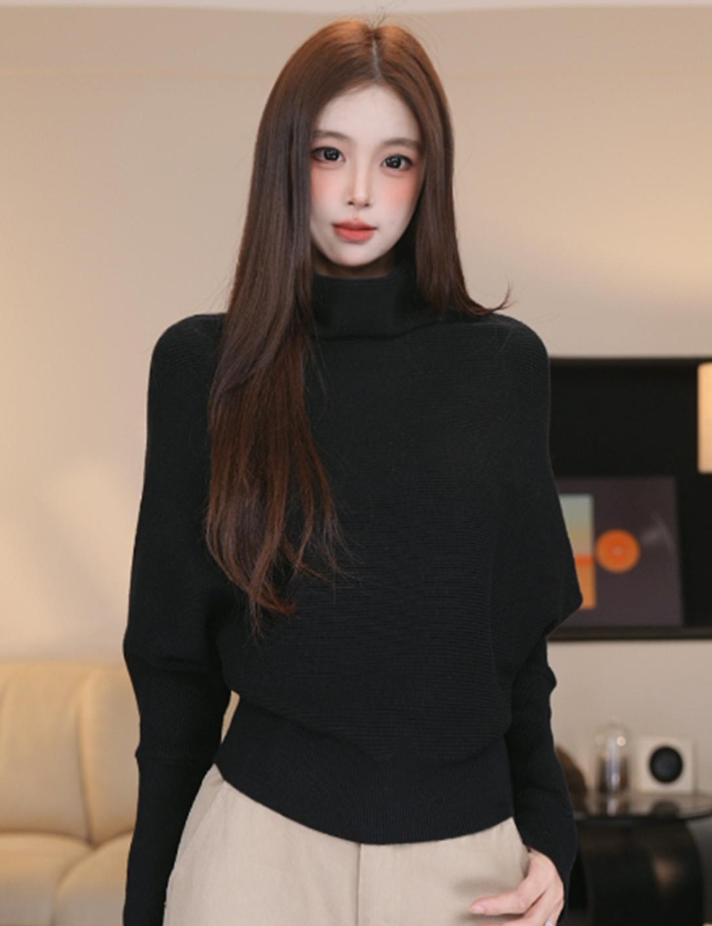 Bat sleeve long sleeve fashion lazy sweater for women
