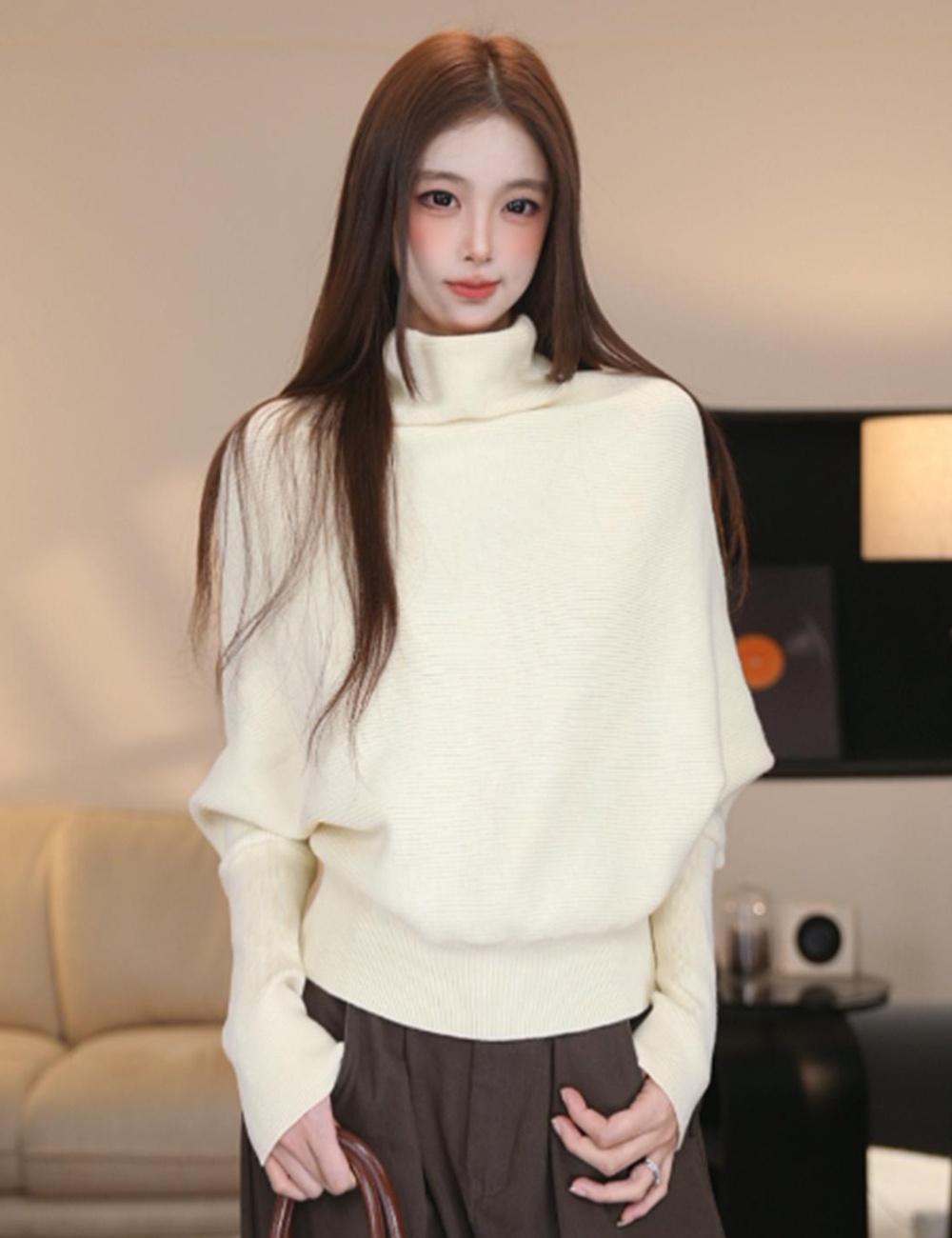 Bat sleeve long sleeve fashion lazy sweater for women