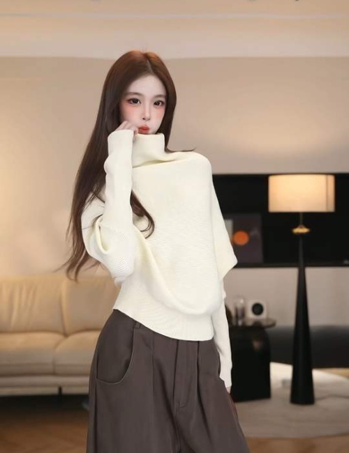 Bat sleeve long sleeve fashion lazy sweater for women