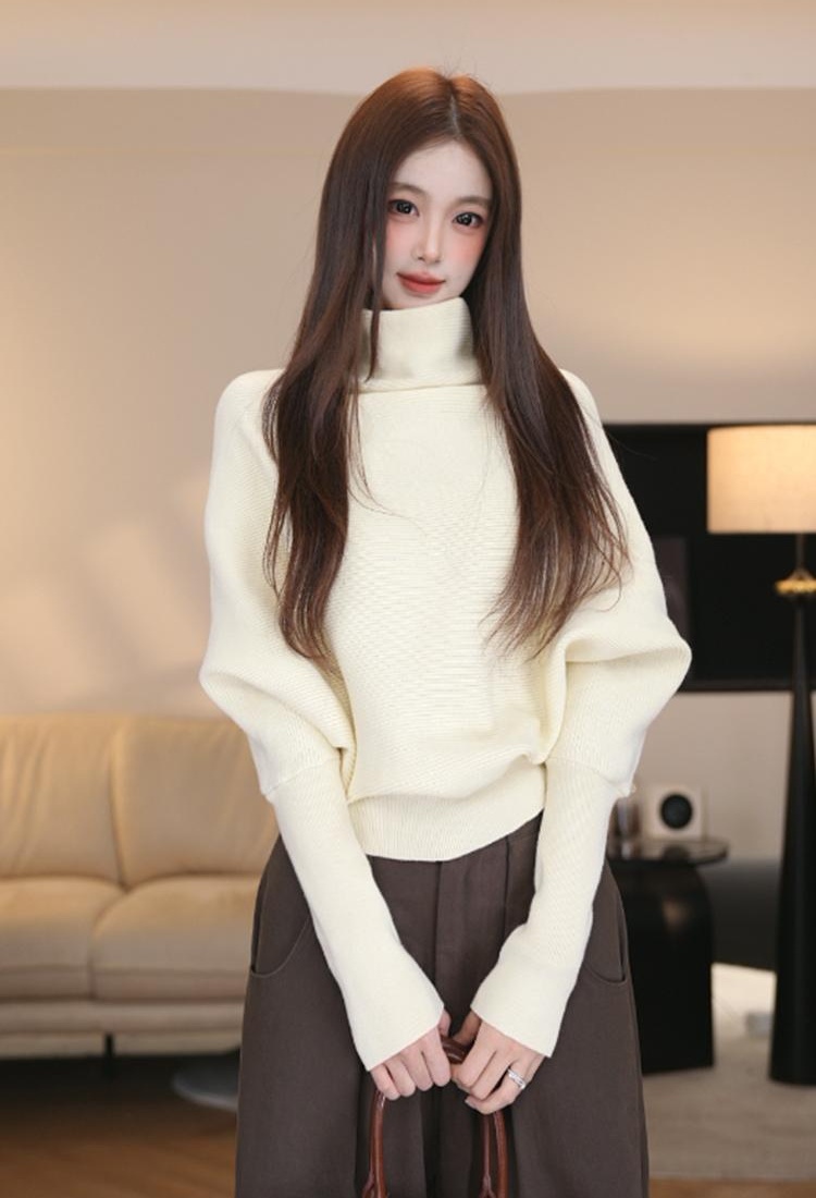 Bat sleeve long sleeve fashion lazy sweater for women