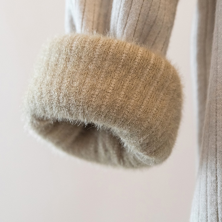 Fashion sweater plus velvet tops for women