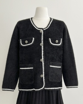 Autumn and winter chanelstyle tops France style coat