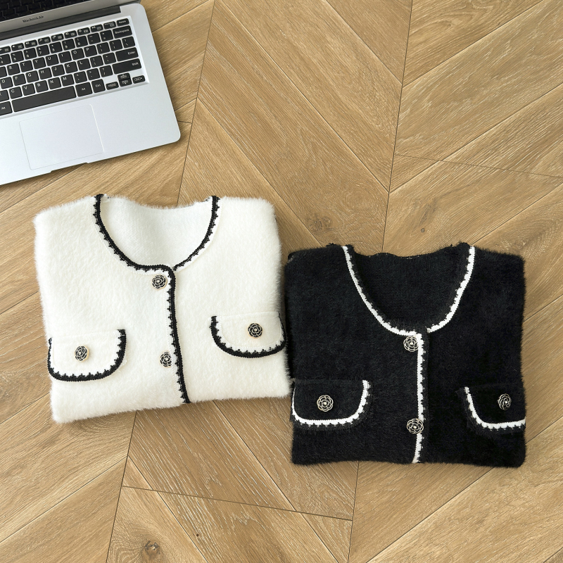 Autumn and winter chanelstyle tops France style coat