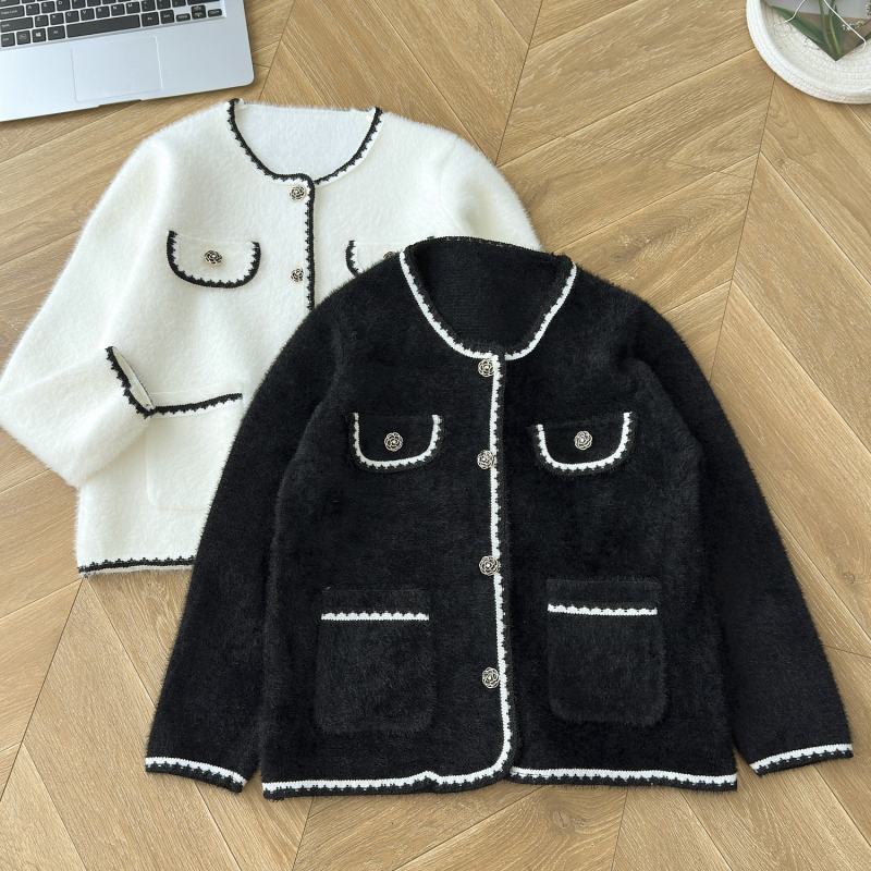 Autumn and winter chanelstyle tops France style coat