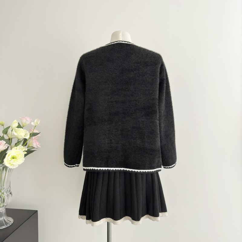 Autumn and winter chanelstyle tops France style coat