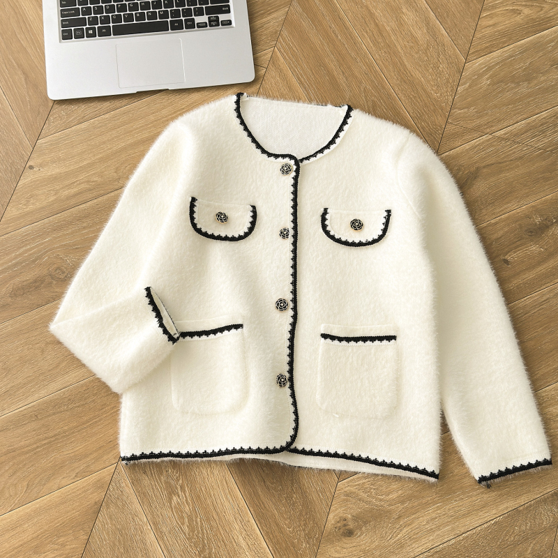 Autumn and winter chanelstyle tops France style coat