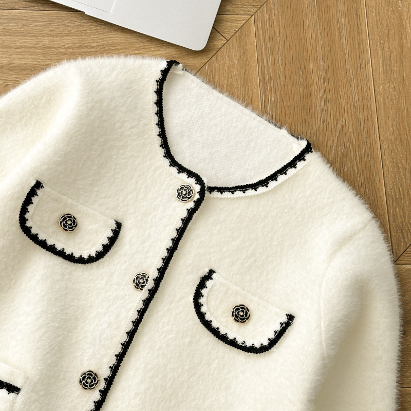 Autumn and winter chanelstyle tops France style coat