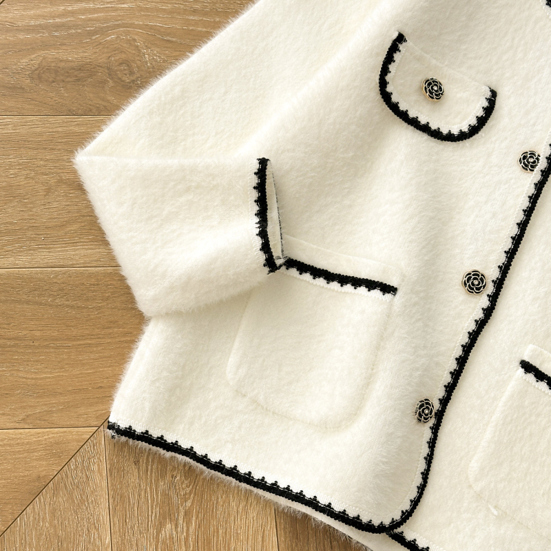 Autumn and winter chanelstyle tops France style coat