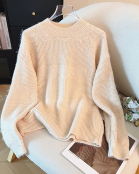 Autumn and winter thick sweater lazy bottoming tops for women
