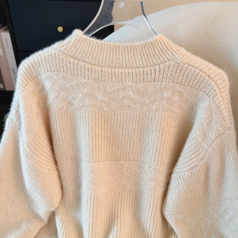 Autumn and winter thick sweater lazy bottoming tops for women