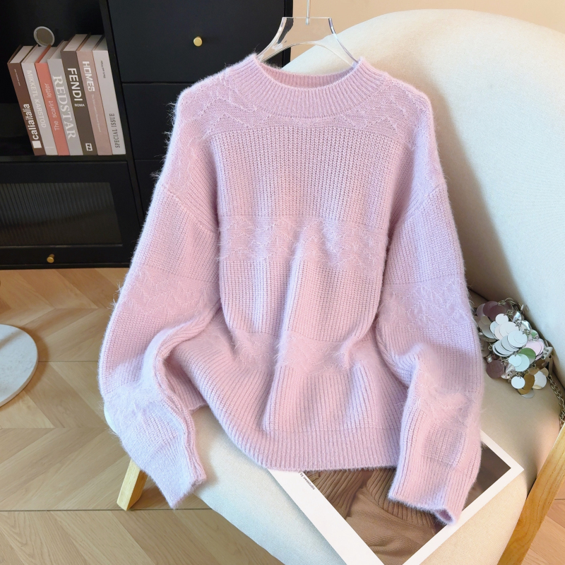 Autumn and winter thick sweater lazy bottoming tops for women