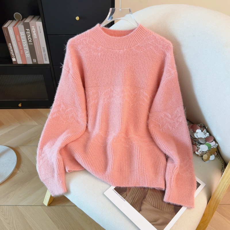 Autumn and winter thick sweater lazy bottoming tops for women