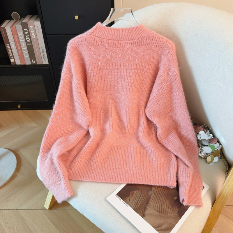 Autumn and winter thick sweater lazy bottoming tops for women