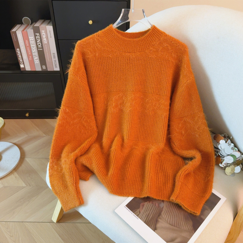 Autumn and winter thick sweater lazy bottoming tops for women
