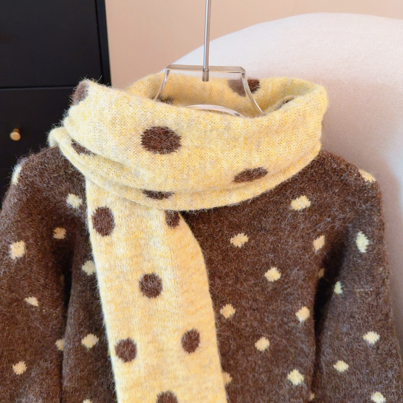 Thermal loose coat short Casual sweater for women