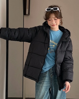 Pink thick down bread clothing student winter short coat