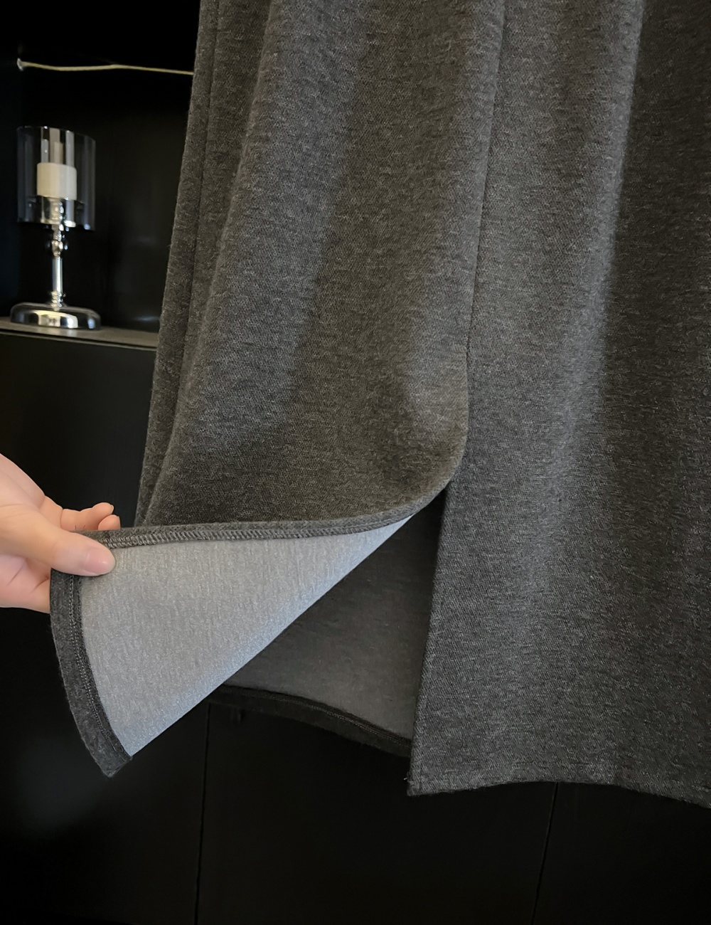 Slim knitted long dress woolen A-line skirt for women