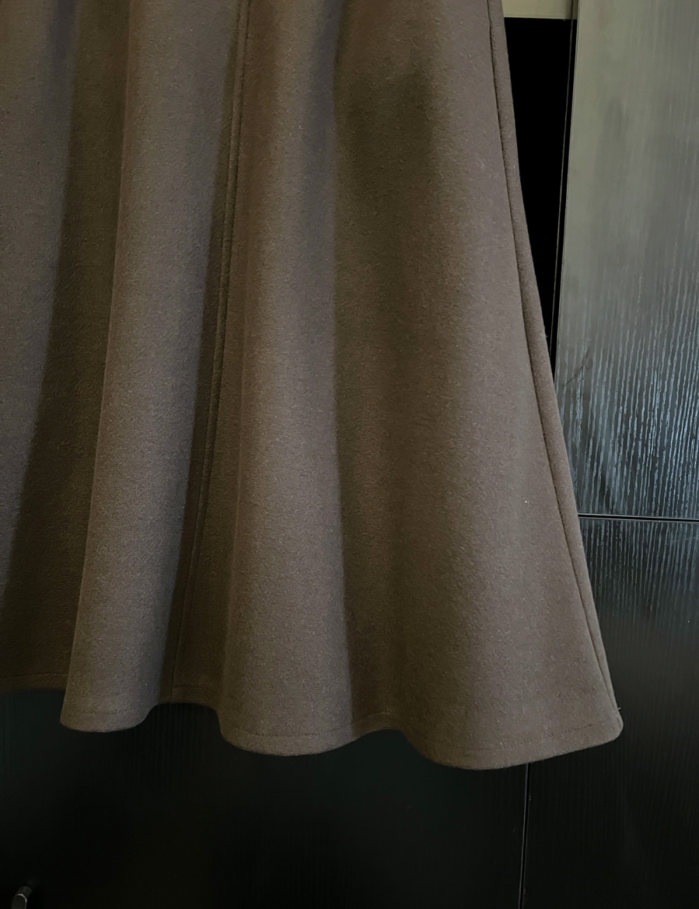 France style woolen A-line temperament skirt