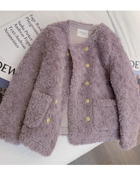Korean style tender France style coat for women