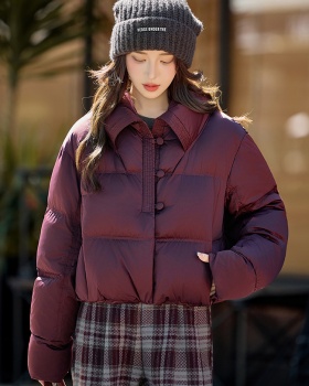 Thermal thick Western style pure down coat for women