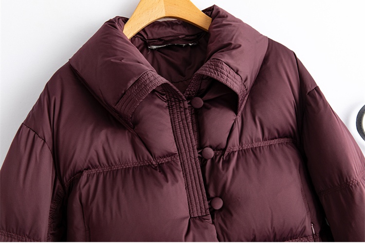 Thermal thick Western style pure down coat for women