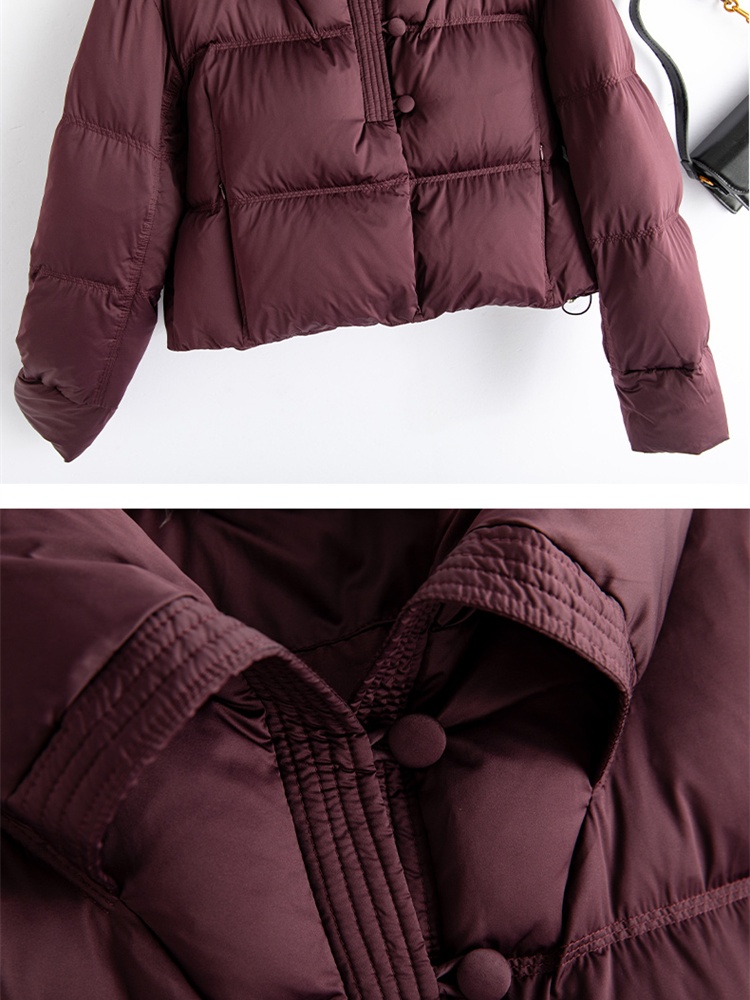Thermal thick Western style pure down coat for women