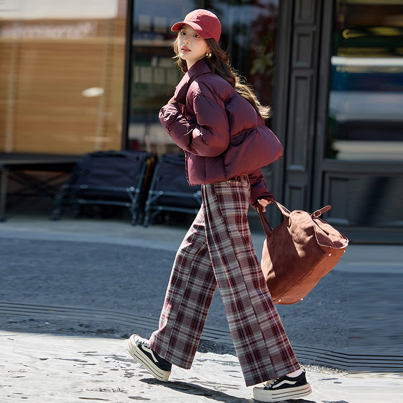 Thermal thick Western style pure down coat for women