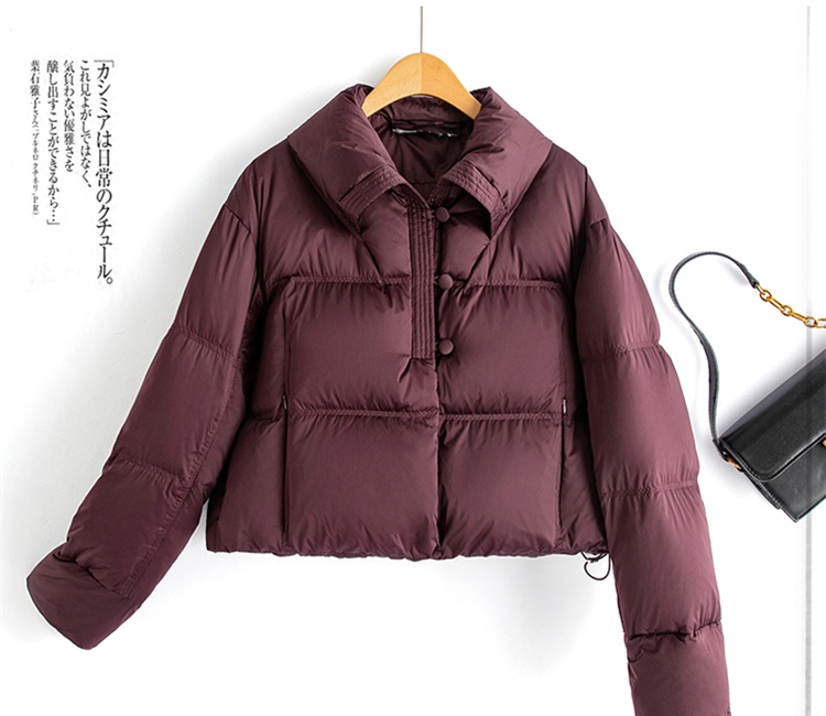 Thermal thick Western style pure down coat for women