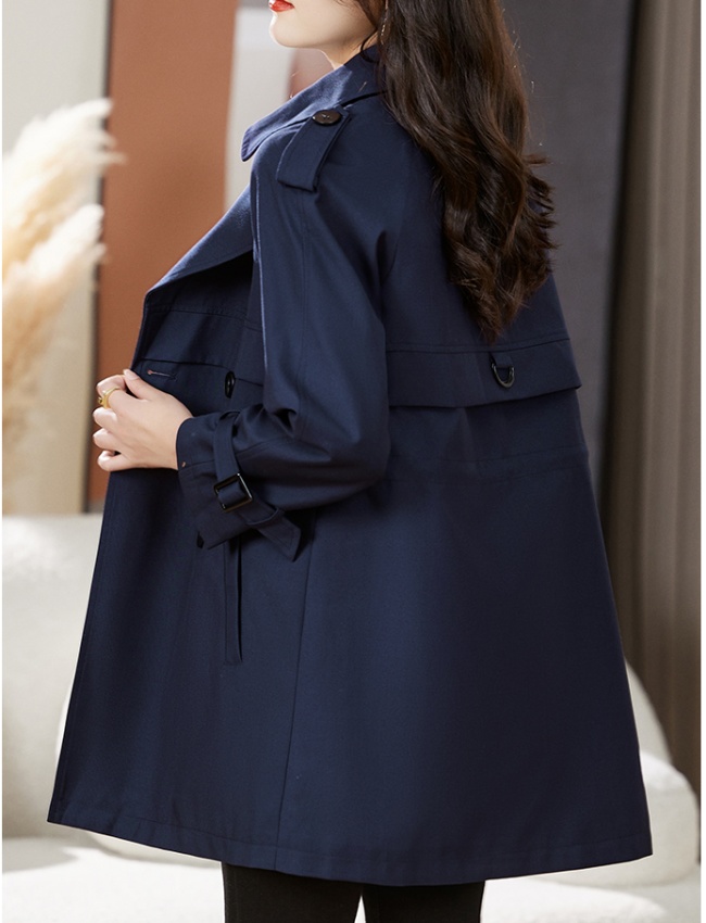 Pinched waist windbreaker coat for women