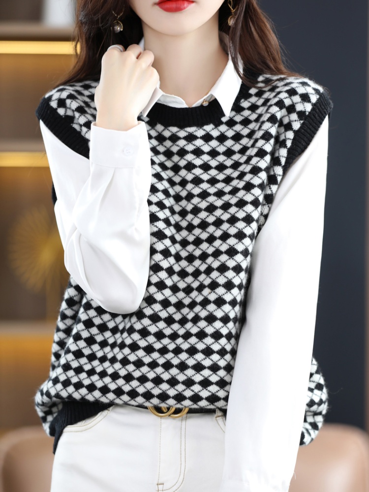 Bottoming sweater fashion waistcoat for women