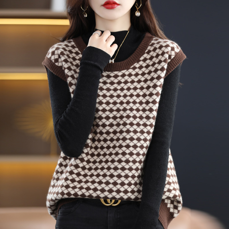 Bottoming sweater fashion waistcoat for women