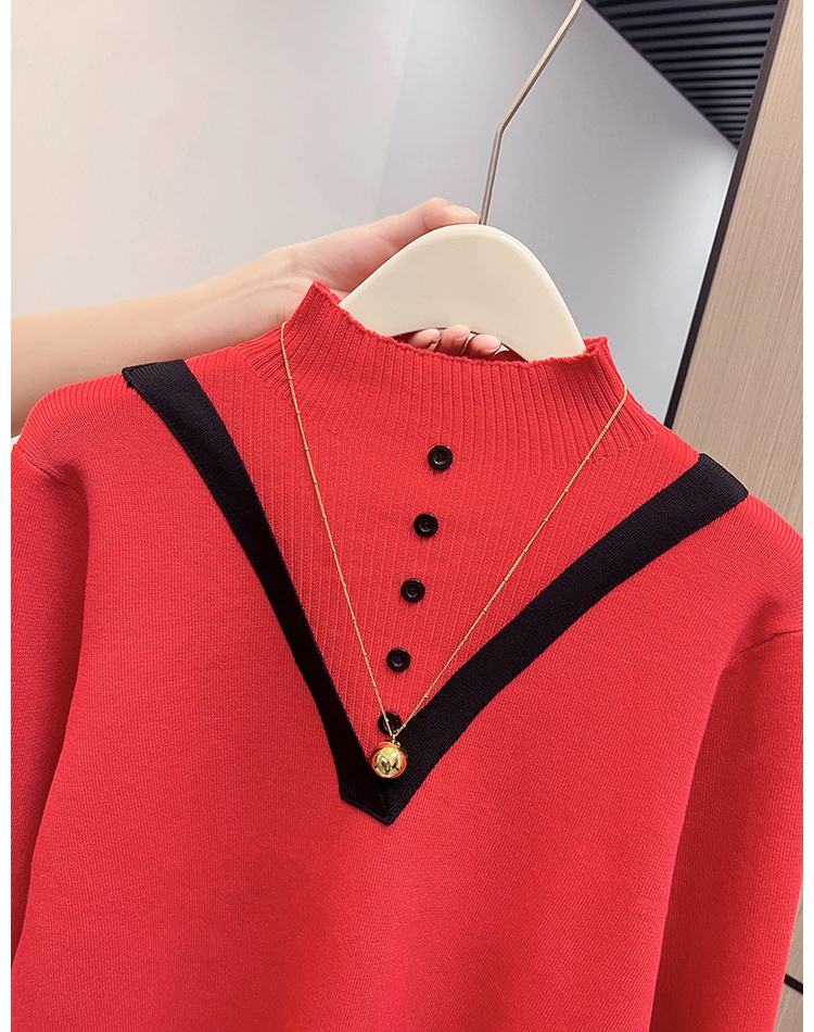 Inside the ride sweater high collar tops for women