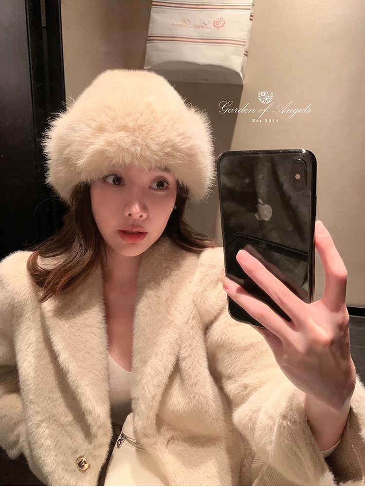 Imitation of mink hair temperament coat short fur coat for women