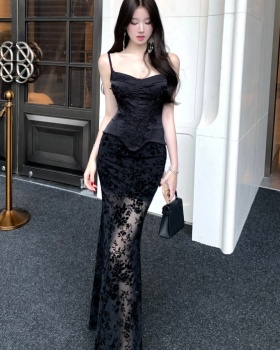 Package hip wrapped chest sling long skirt a set for women