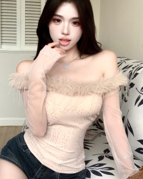 Unique autumn T-shirt temperament tops for women