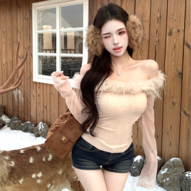 Unique autumn T-shirt temperament tops for women