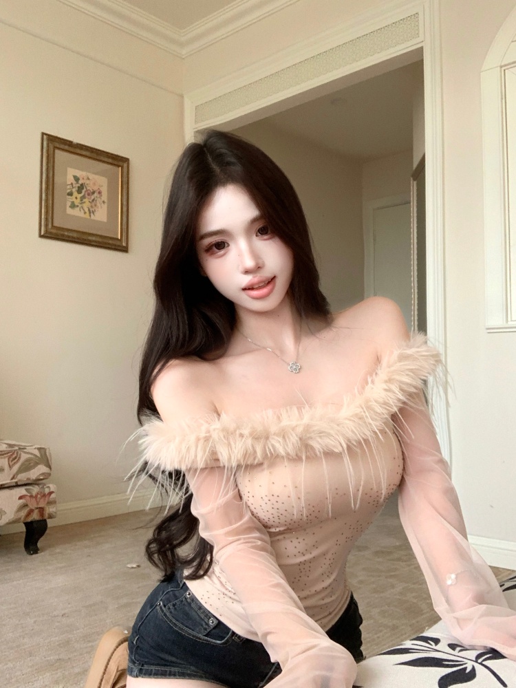 Unique autumn T-shirt temperament tops for women