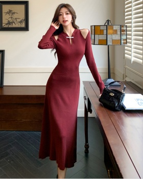 Autumn and winter bottoming dress Pseudo-two sweater