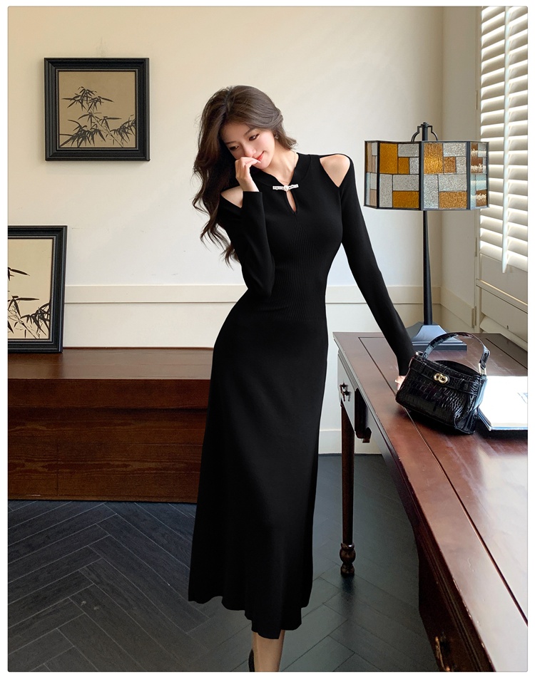 Autumn and winter bottoming dress Pseudo-two sweater