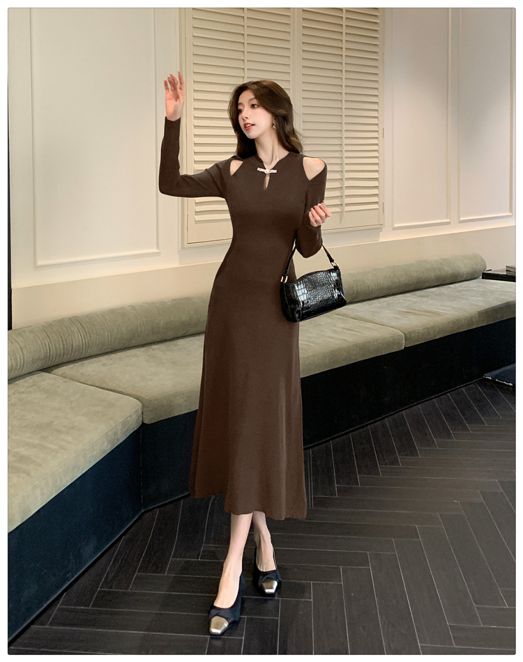 Autumn and winter bottoming dress Pseudo-two sweater