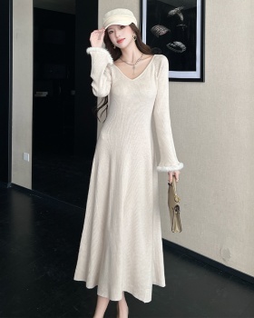 Autumn and winter long dress dress for women