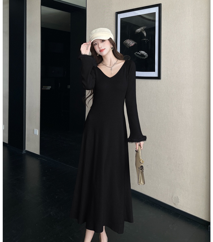 Autumn and winter long dress dress for women