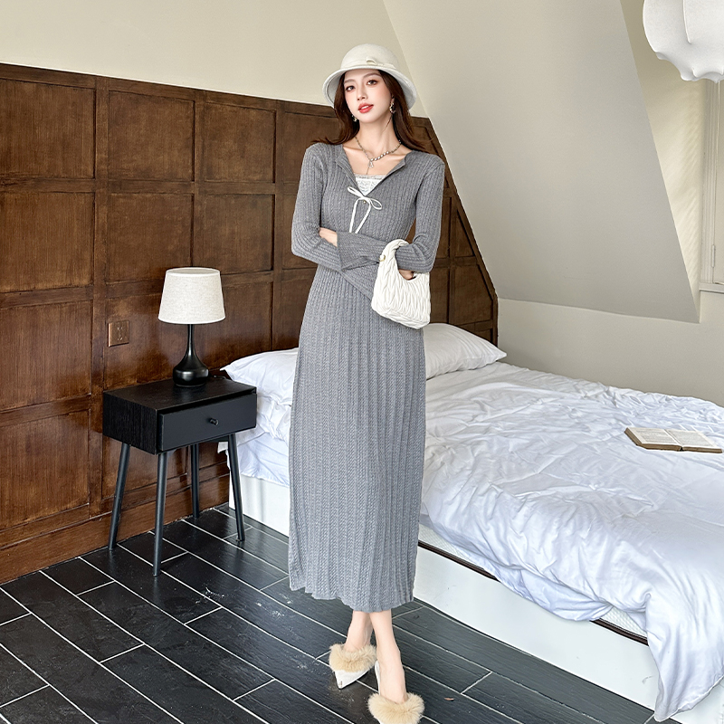 Exceed knee long dress sweet dress for women